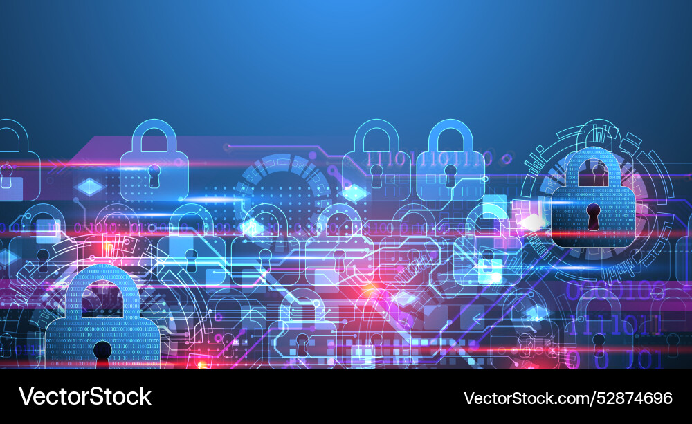 Sichere digitale Hintergrund virtuelle vertraulich Sichere digitale Hintergrund virtuelle vertraulich vektorbild