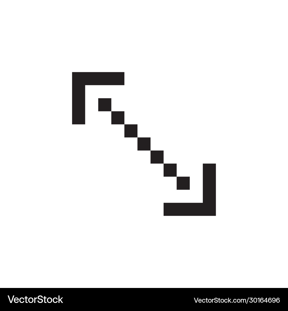Size and arrow icon perfect for application web Size and arrow icon perfect for application web vector image