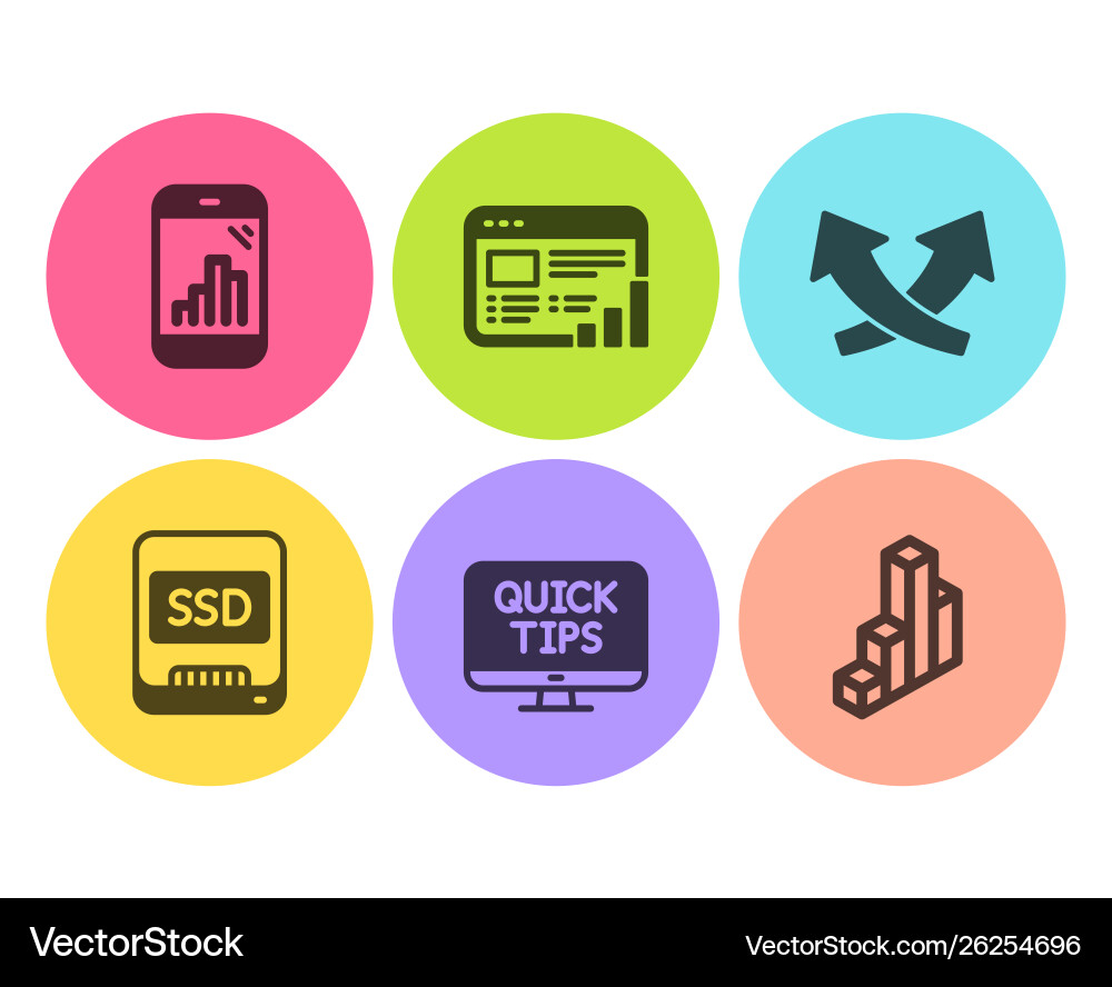Ssd Graph Telefon und Web Tutorials Icons Set Ssd Graph Telefon und Web Tutorials Icons Set vektorbild