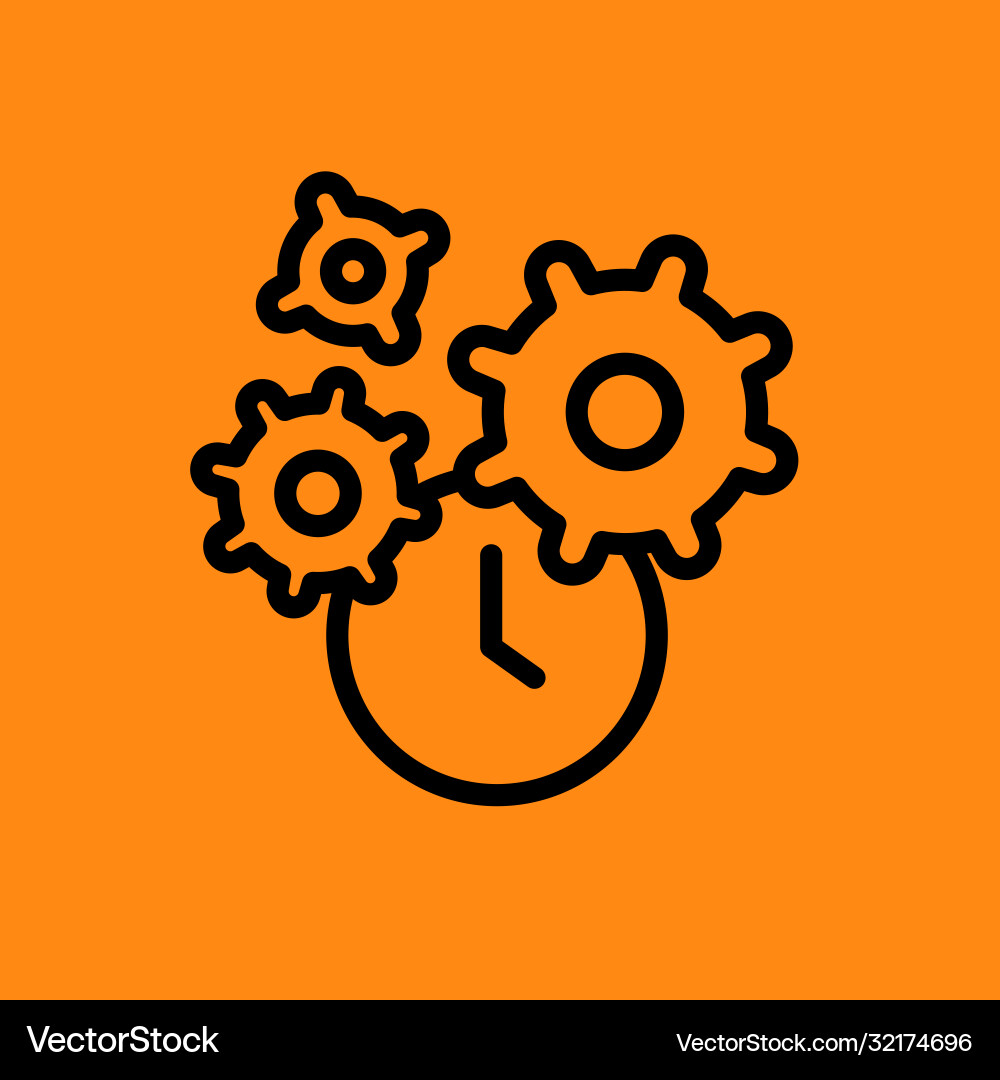 Time and clock line icons linear icon set Time and clock line icons linear icon set Vector Image