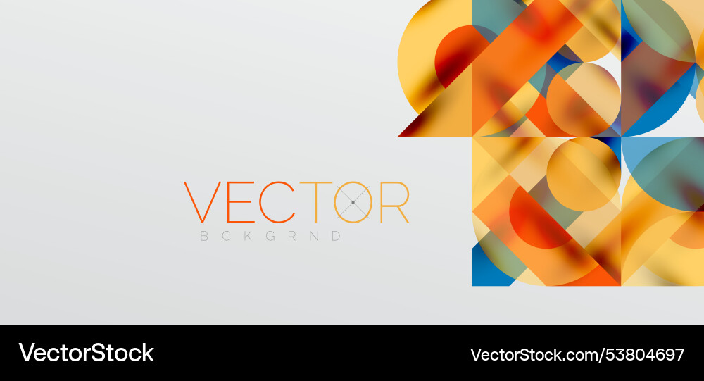 Circles and shadows colorful round elements Circles and shadows colorful round elements Vector Image