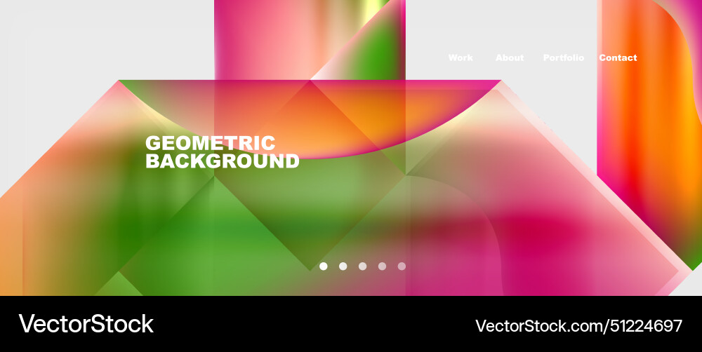 Colorful gradients with abstract geometric shapes Vector Image