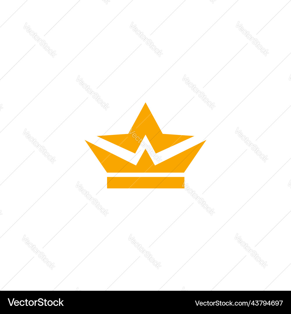 Crown abstract logo Royalty Free Vector Image - VectorStock