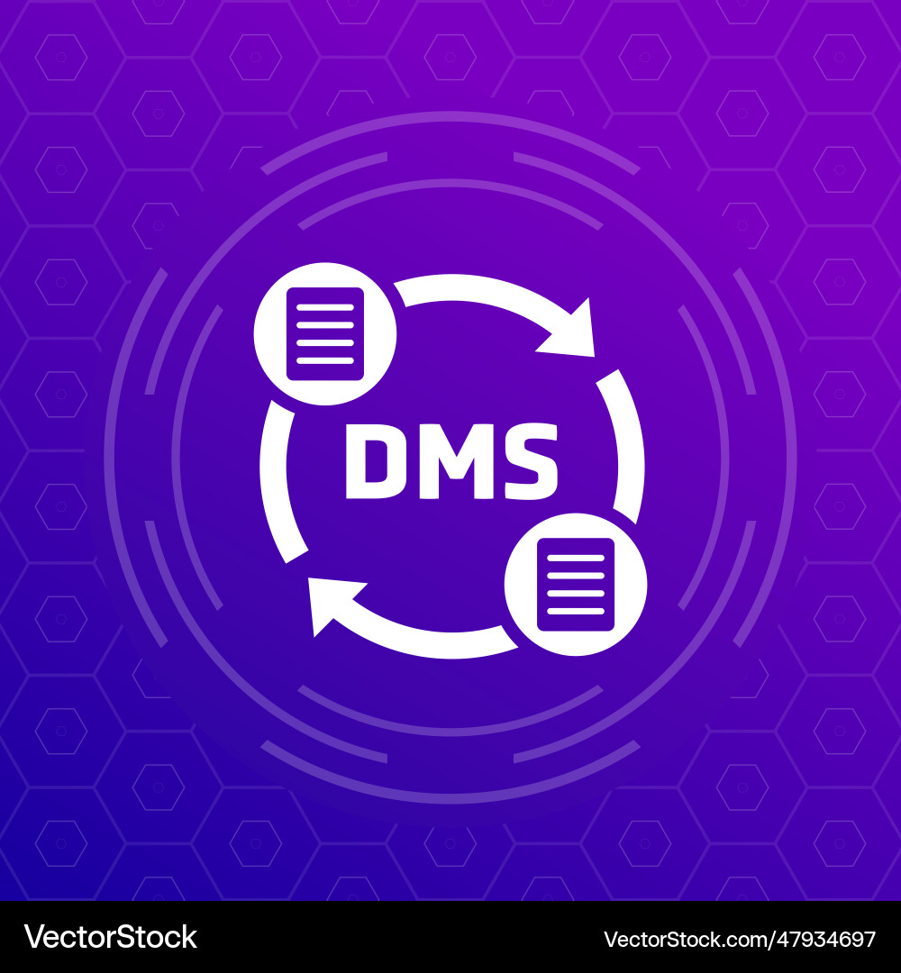 Dms icon for web Vector Image