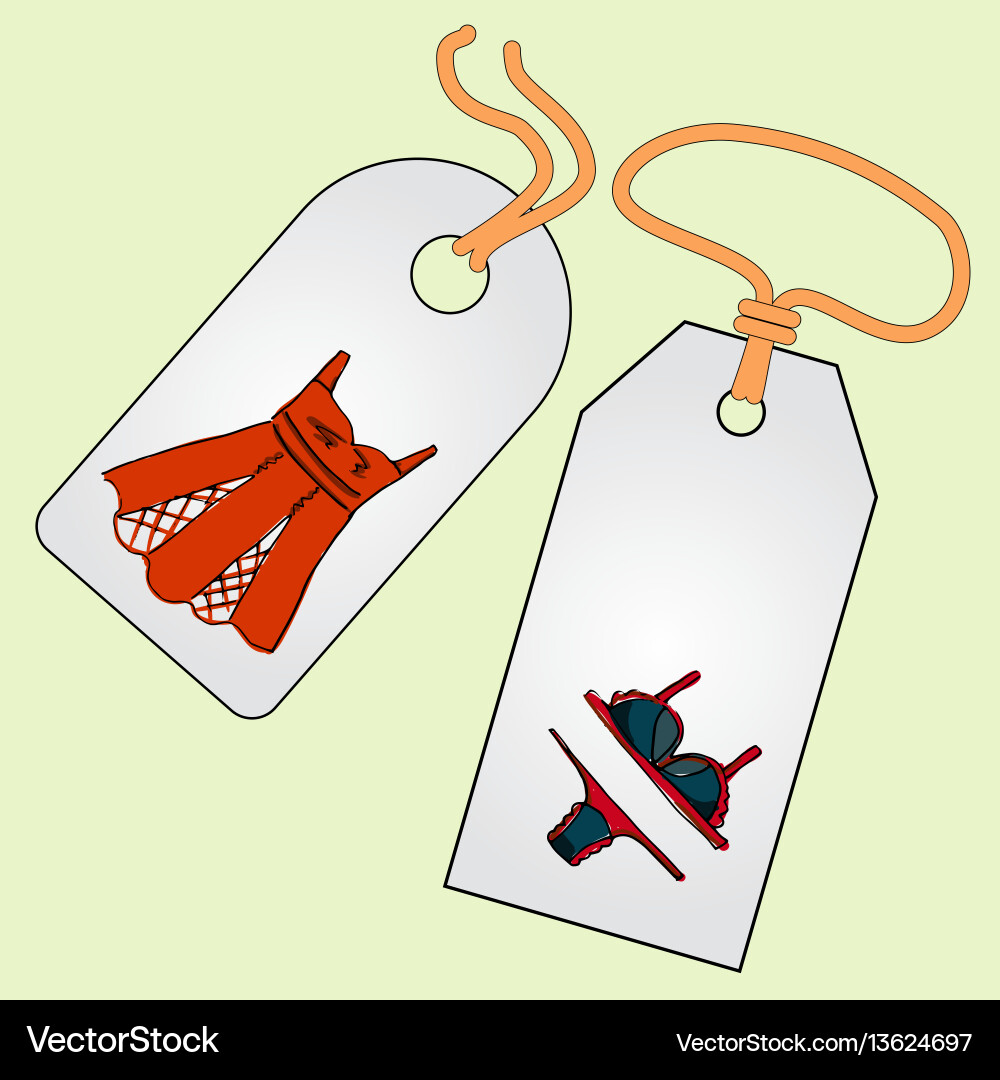 Label badge price tag with the image Label badge price tag with the image vector image