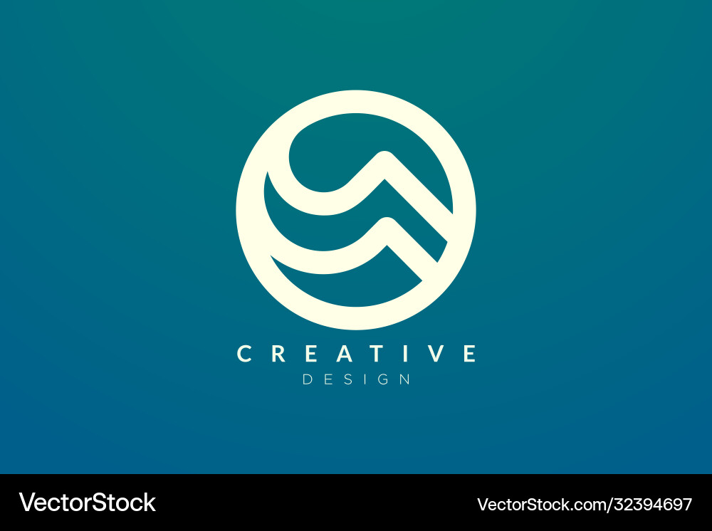Logo design that combines circle objects Logo design that combines circle objects Vector Image