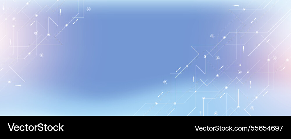 Quantum Tech Circuitry Pattern Vector Image