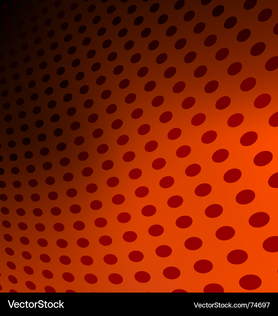 Red & Orange Dot Pattern Background Vector Image