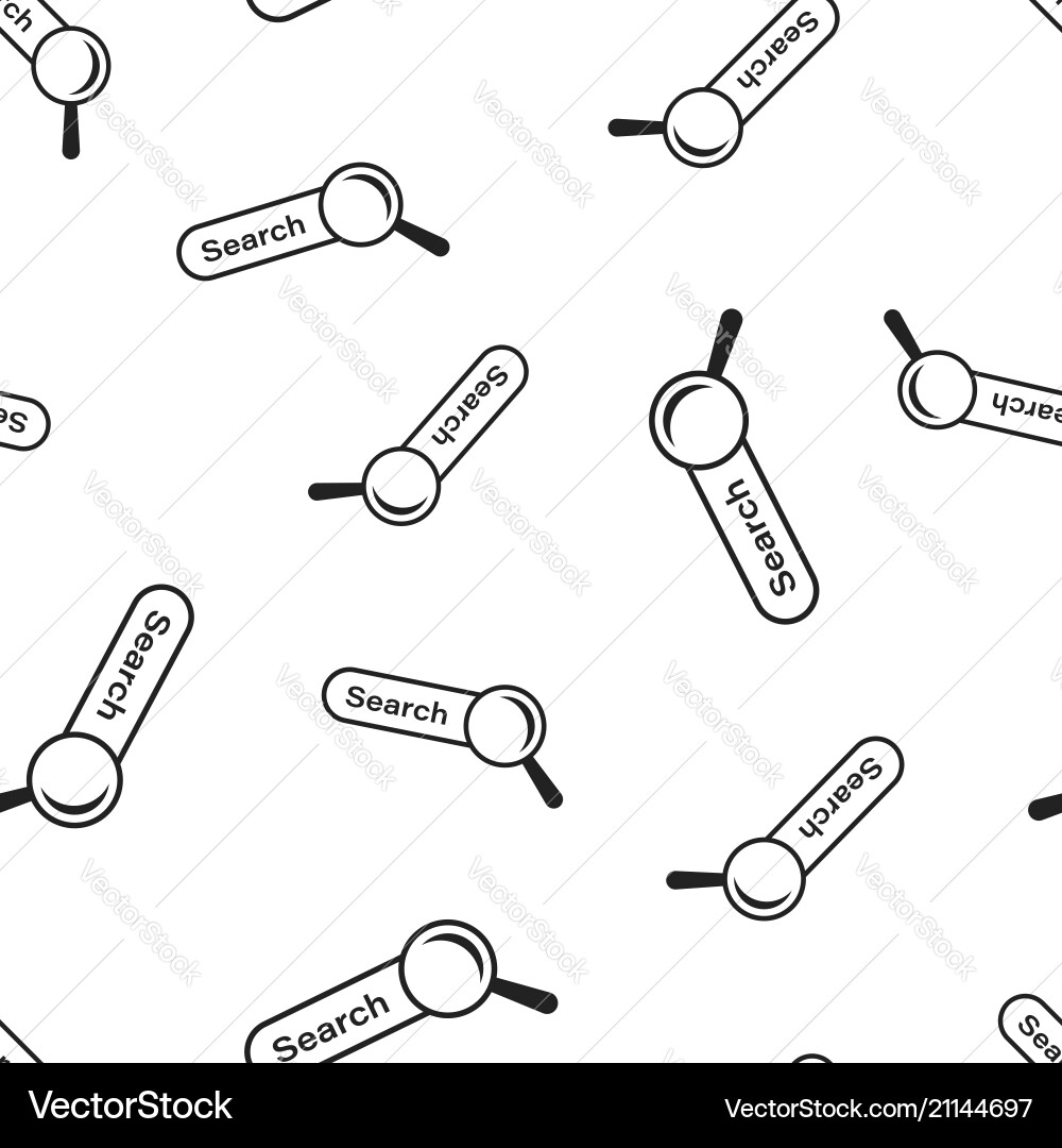 Search bar ui icon seamless pattern background vector image