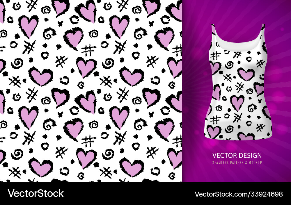 Abstract background with a pattern hearts Abstract background with a pattern hearts vector image