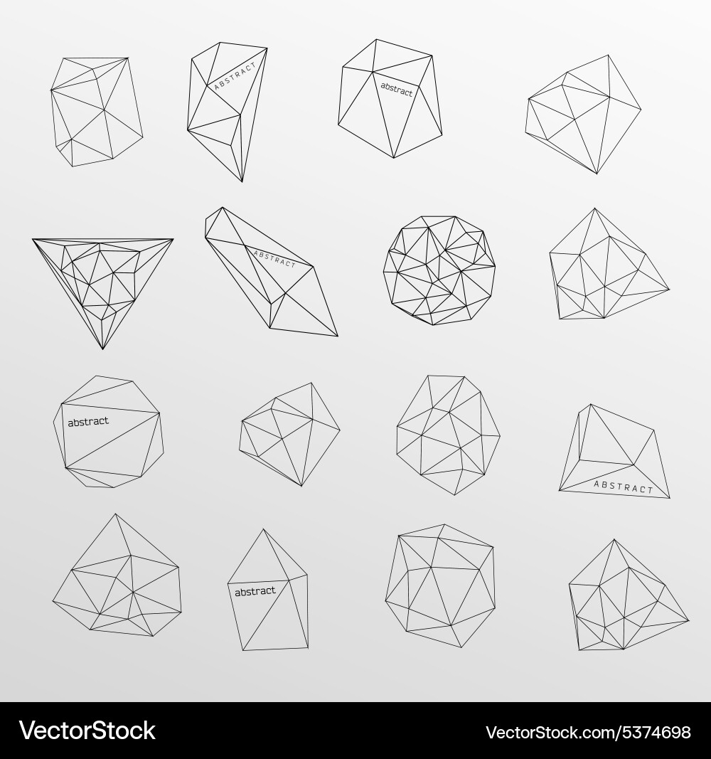 Abstract modern background with polygons design vector image
