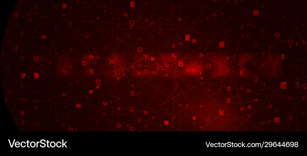Abstrakt rote Hintergrund mit binären Code Malware vektorbild