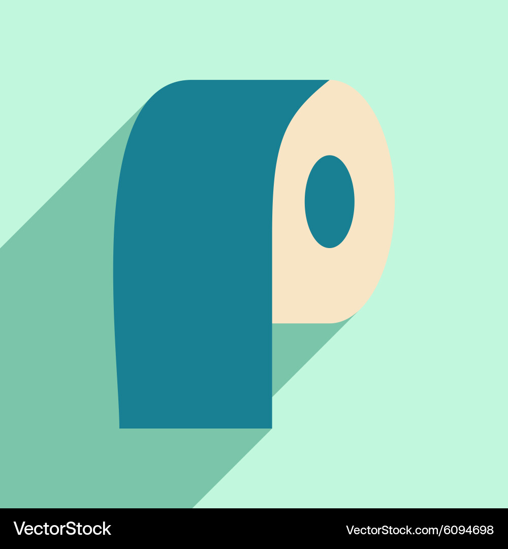 Flat with shadow icon and mobile application paper Vector Image