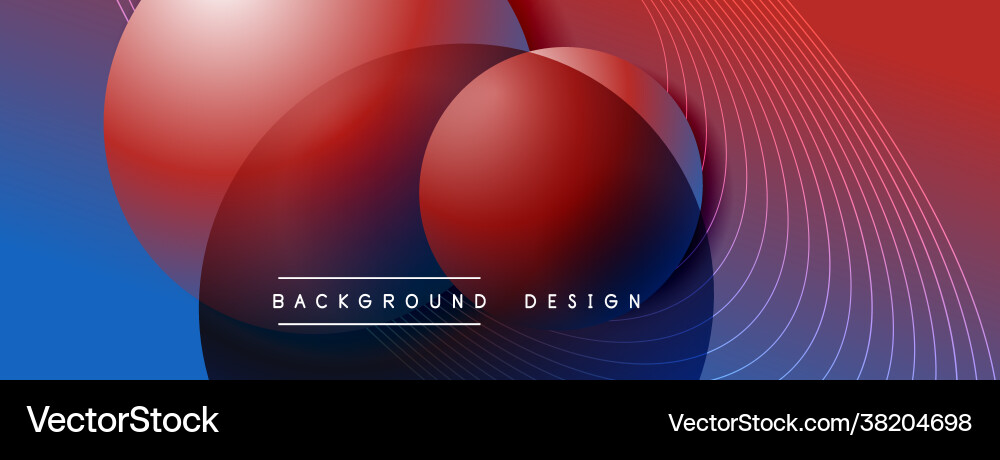 Gradient circles with shadows techno Gradient circles with shadows techno vector image