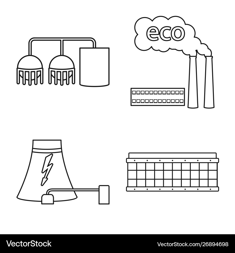 Isolated object bio and planet sign set Isolated object bio and planet sign set Vector Image