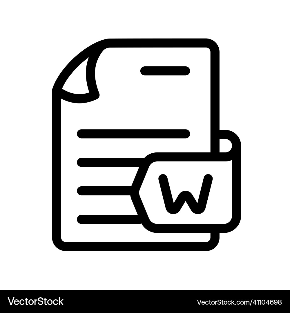 Word Dokument Datei Papier docs format single Word Dokument Datei Papier docs format single vektorbild
