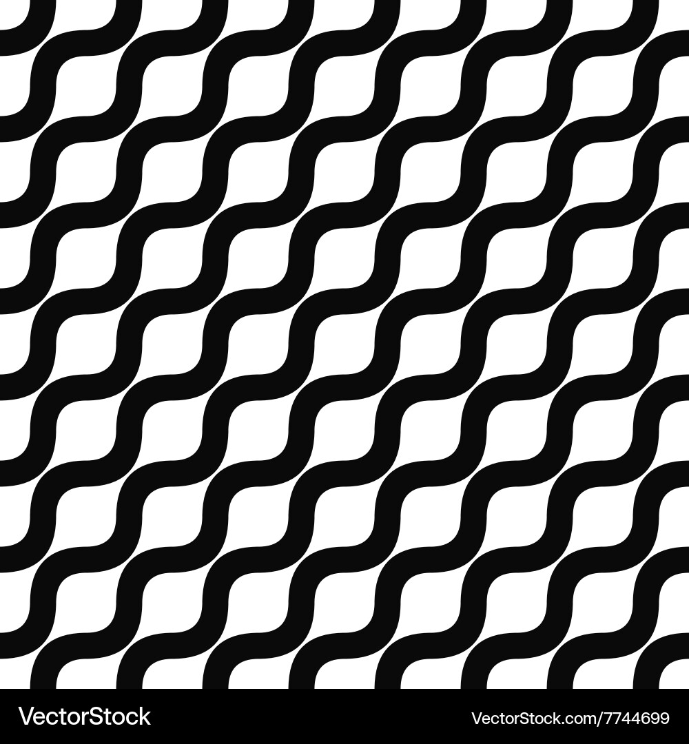 Angular Monochrome Wave Pattern vector image
