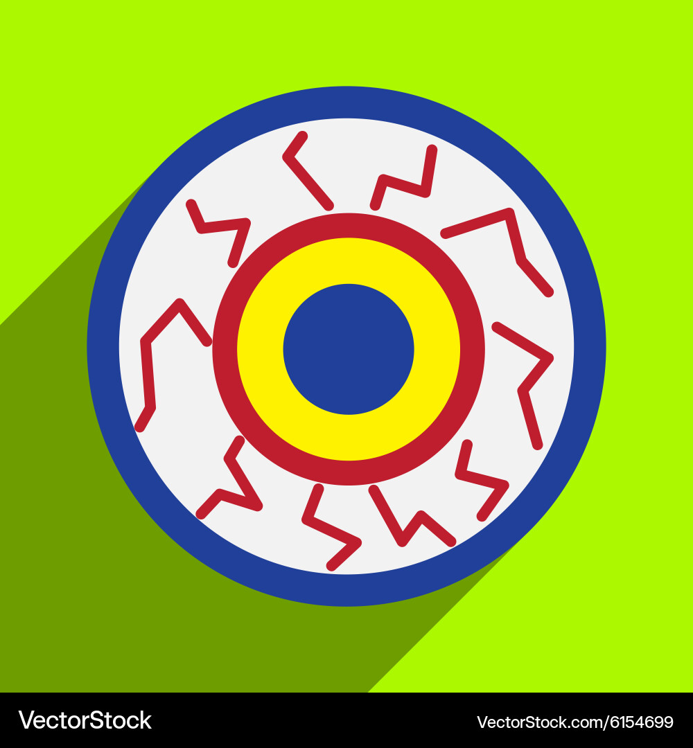 Flat with shadow icon and mobile application Vector Image
