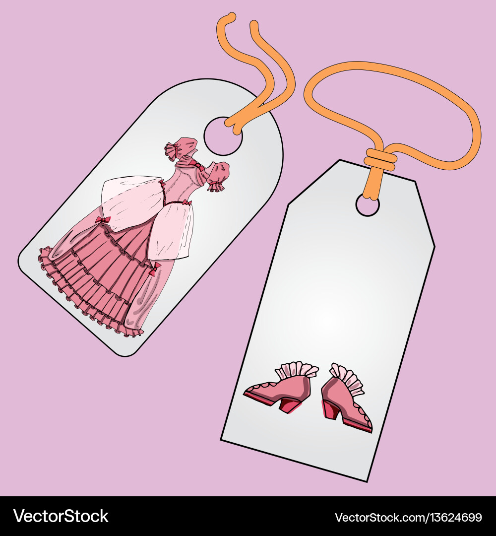 Label badge price tag with the image vector image
