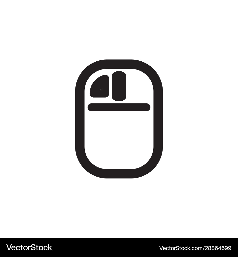 Maus Icon Design Linie Stil Teil 7 links klicken Maus Icon Design Linie Stil Teil 7 links klicken vektorbild