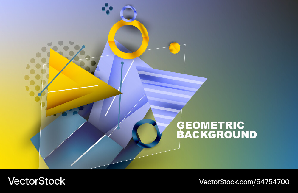 Abstract background geometric design with colorful Abstract background geometric design with colorful Vector Image