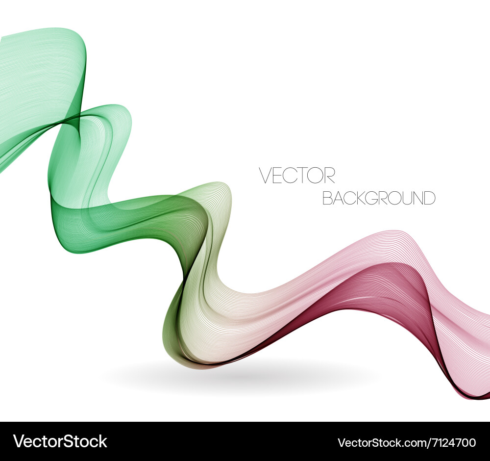 Abstract curved lines background template vector image