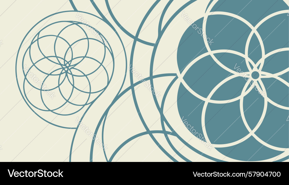 Abstract geometric circular pattern design Vector Image