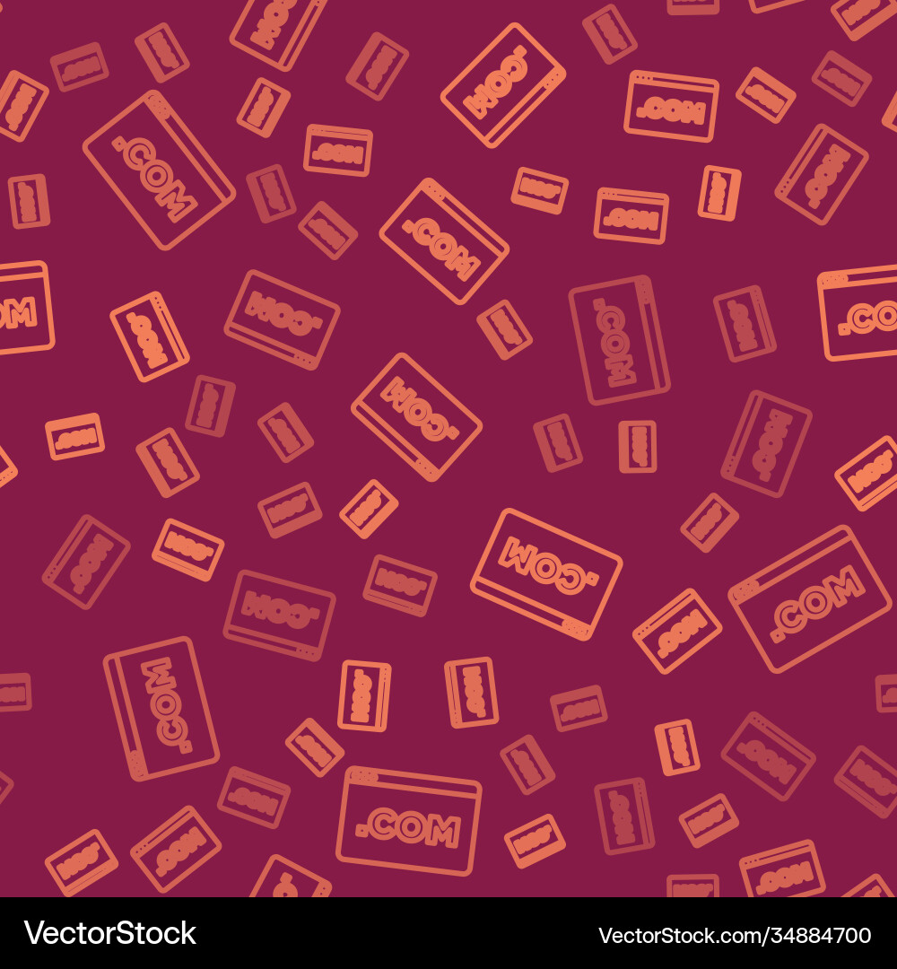 Brown line ui or ux design icon isolated seamless Brown line ui or ux design icon isolated seamless vector image