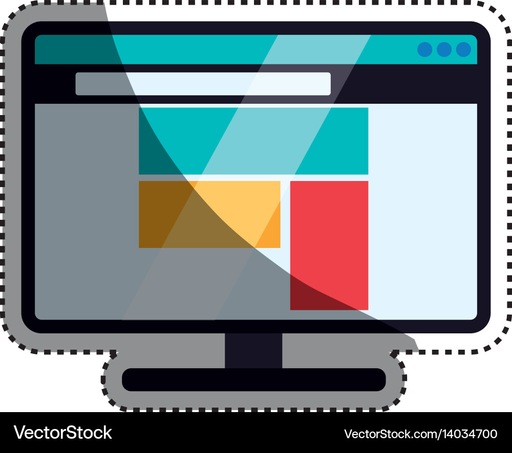 Browser web interface Vector Image