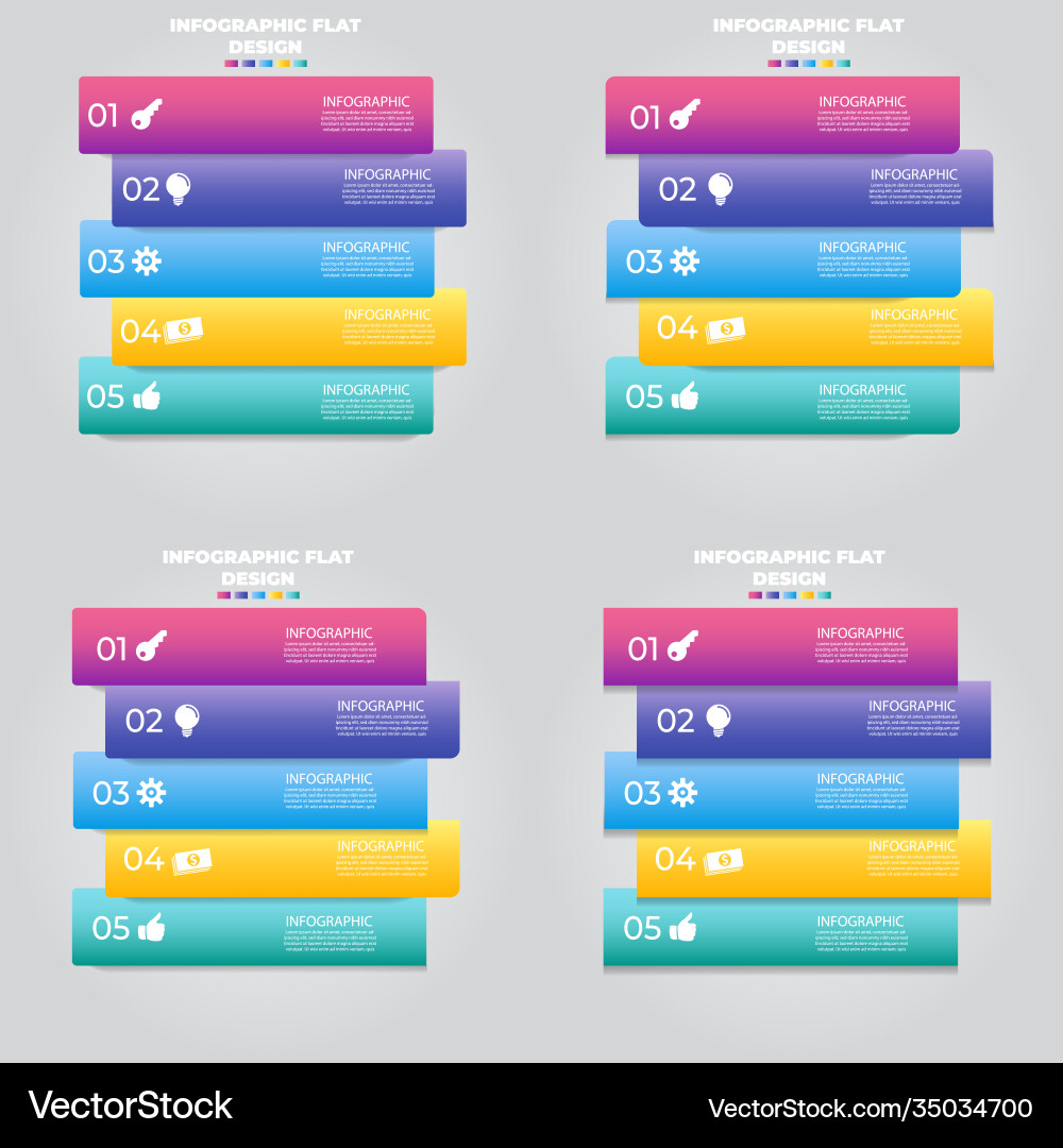 Business data visualization process chart Vector Image