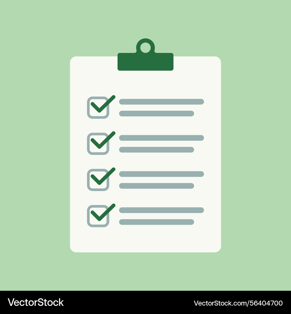 Checklist icon with clipboard and tick for task Checklist icon with clipboard and tick for task Vector Image