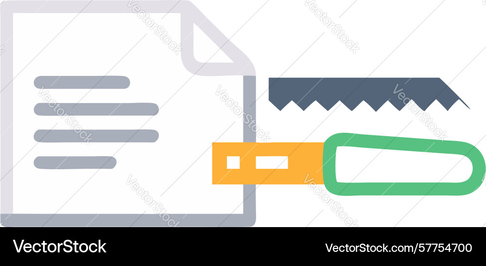 Document access key icon security authorization vector image