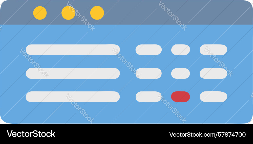 Generic user interface elements icon set design vector image