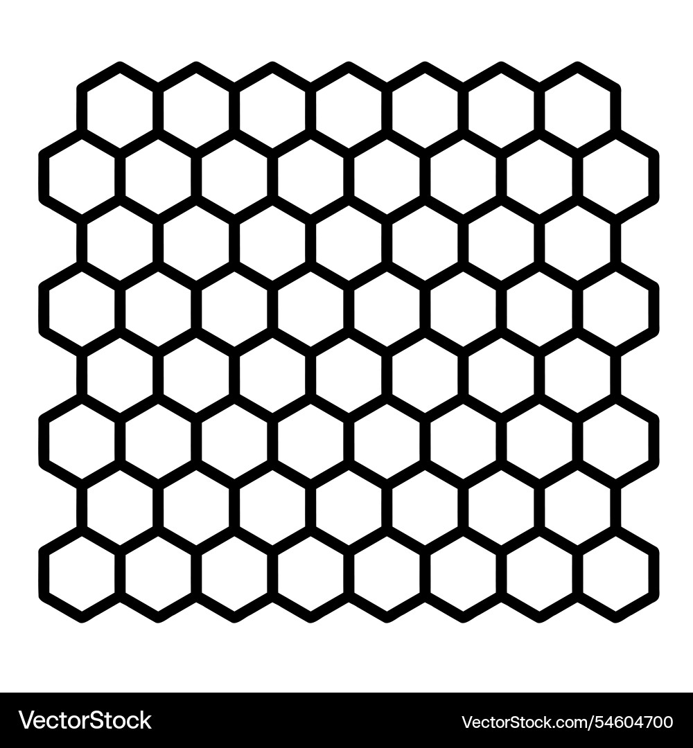 Geometric pattern of hexagons in the shape Geometric pattern of hexagons in the shape Vector Image