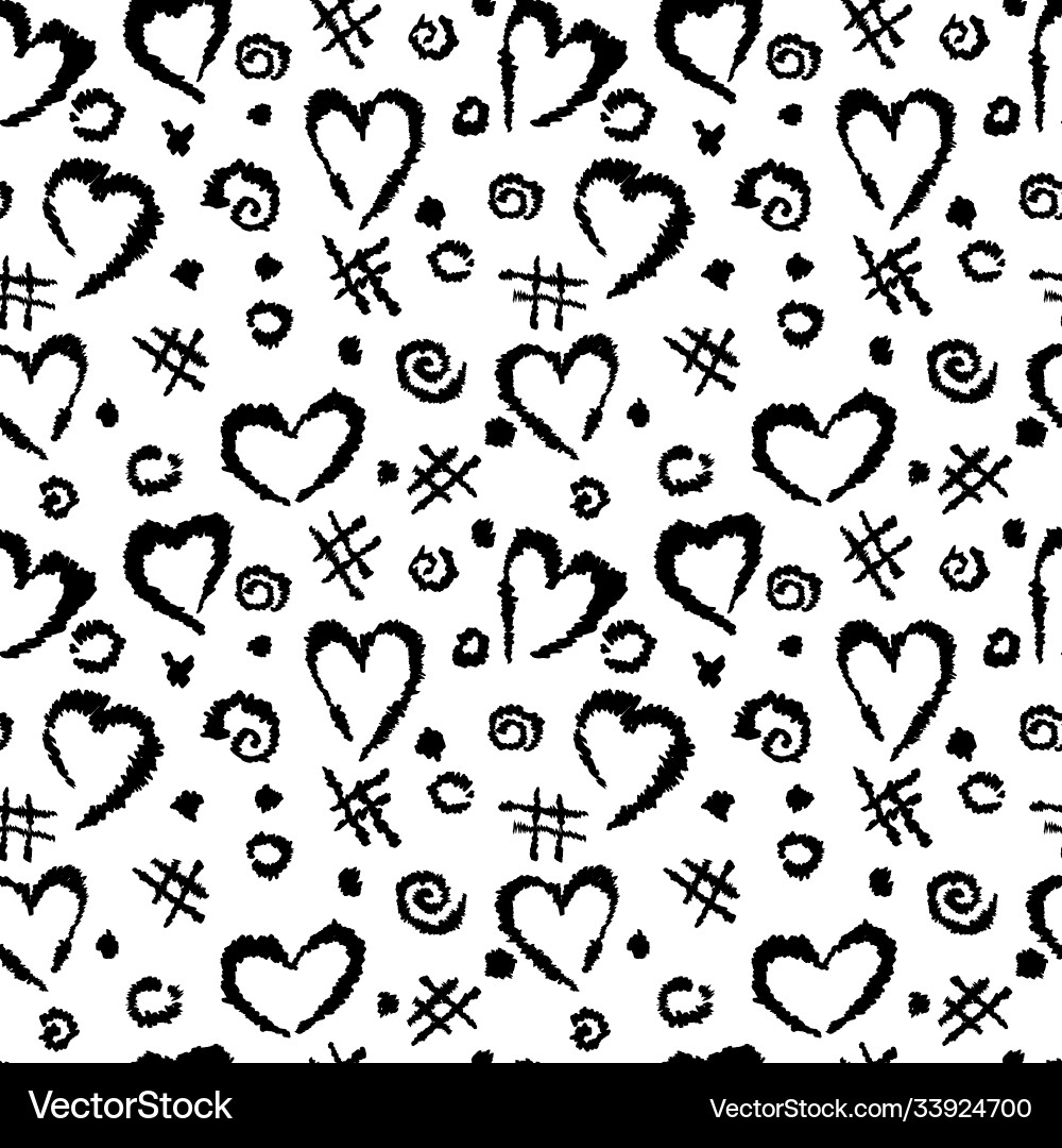 Heart Pattern Abstract Background vector image
