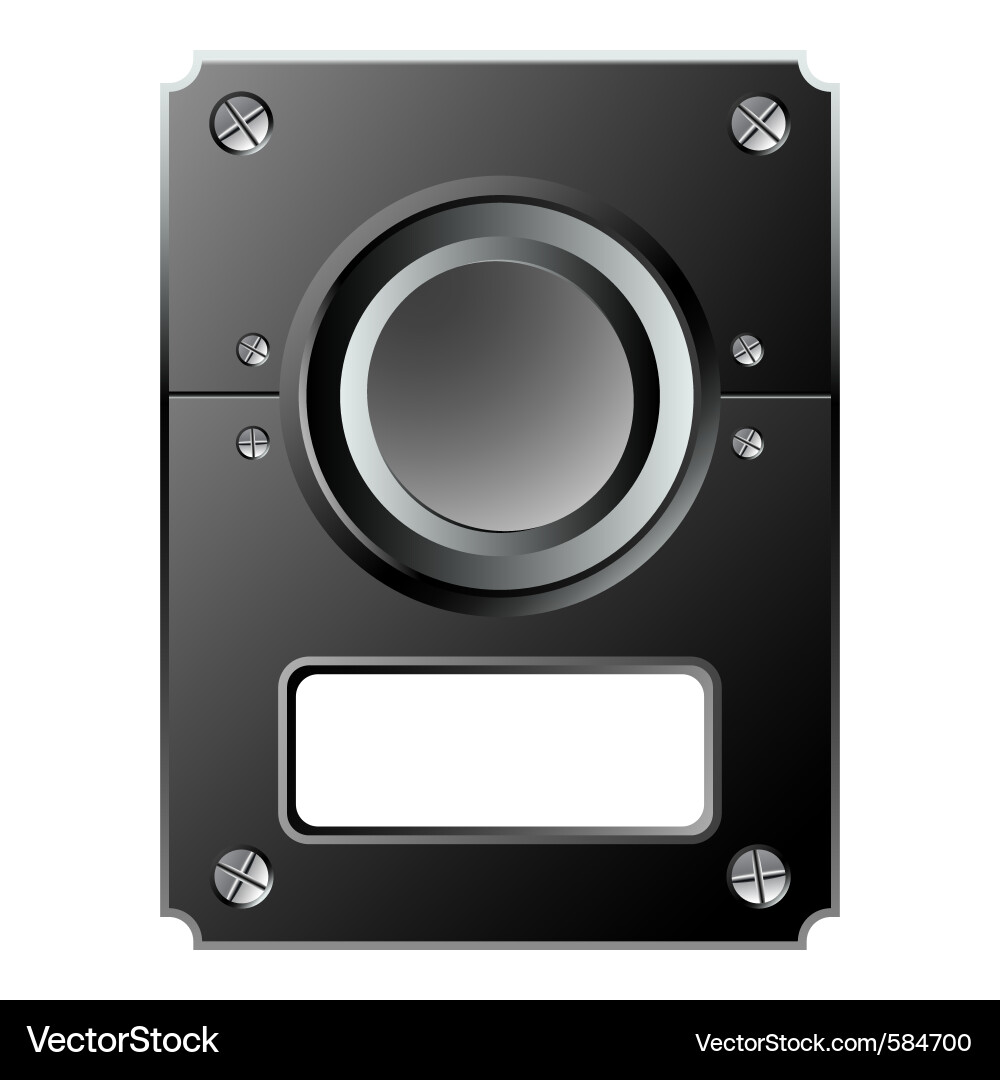 Industrial Control Panel Vector Image