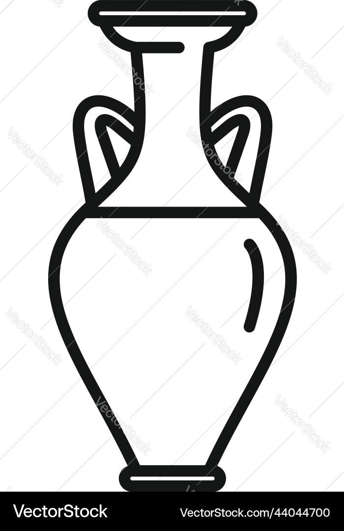 Jug icon outline vase pot Jug icon outline vase pot vector image