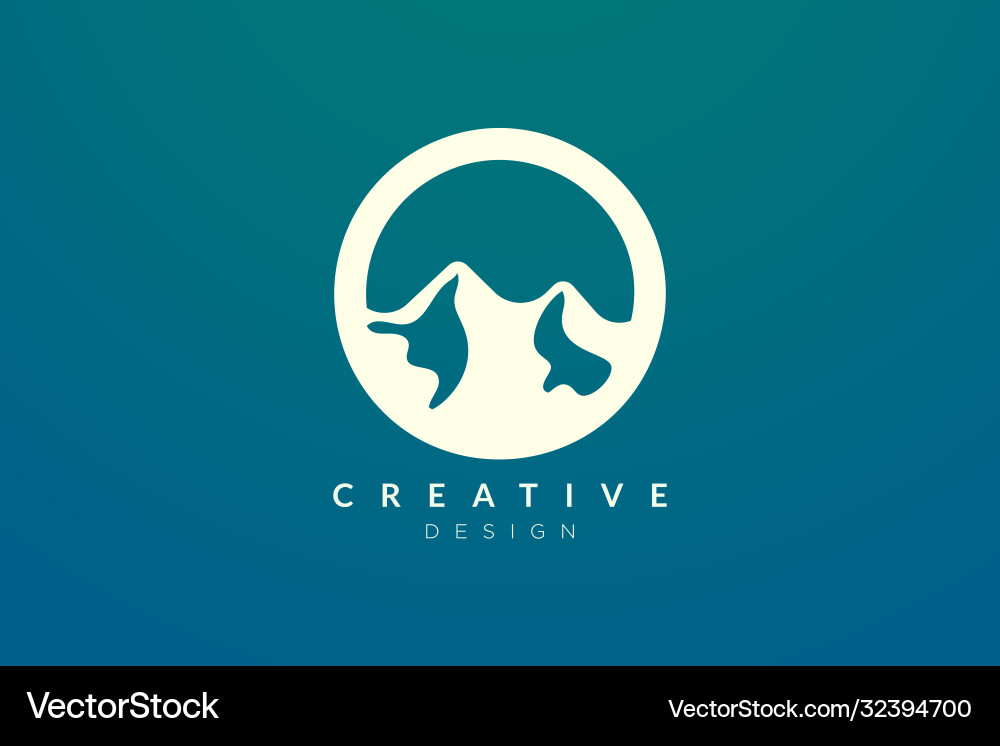 Logo design that combines circle objects Vector Image
