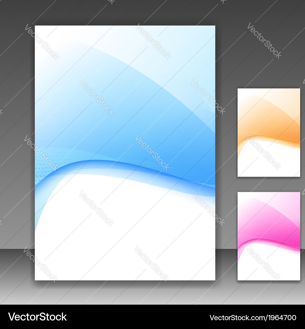 Modern folder template different colors Vector Image