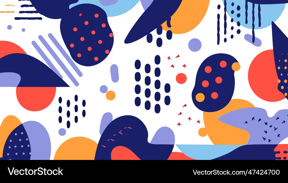 Pattern with abstract shapes Pattern with abstract shapes vector image