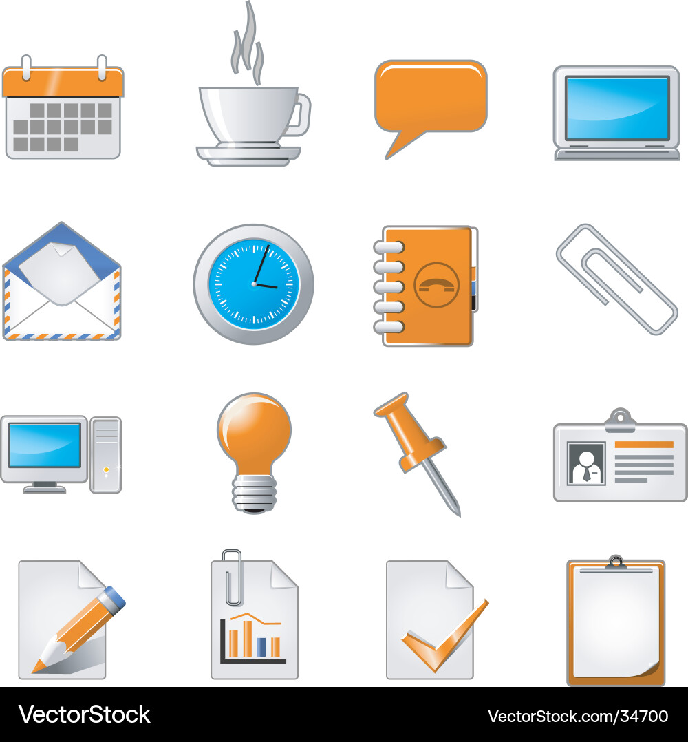 Website Icon Set Vector Image