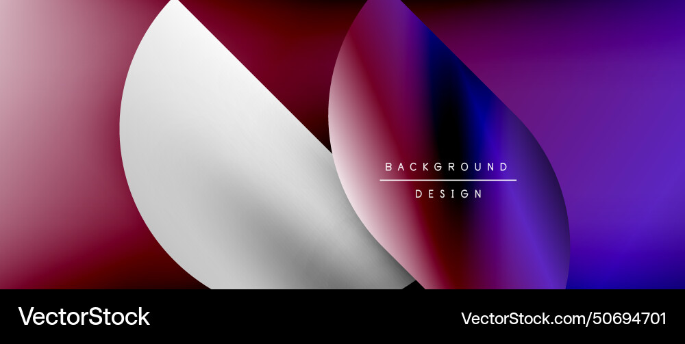 Bright color circle and round element minimal Vector Image