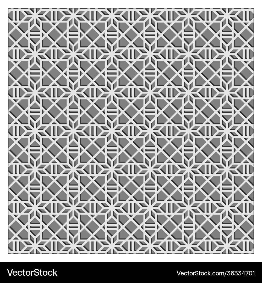 Geometric gray pattern background texture Vector Image