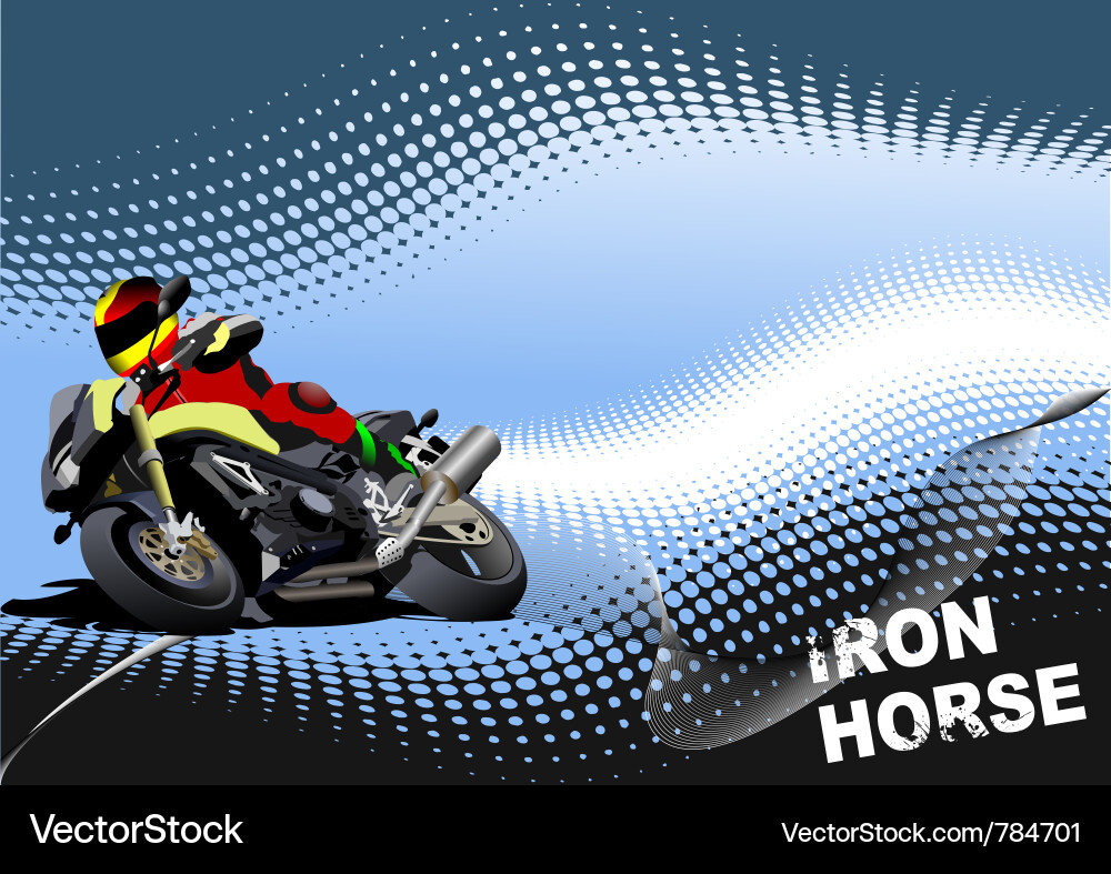 Motorbike Racing Speed vector image