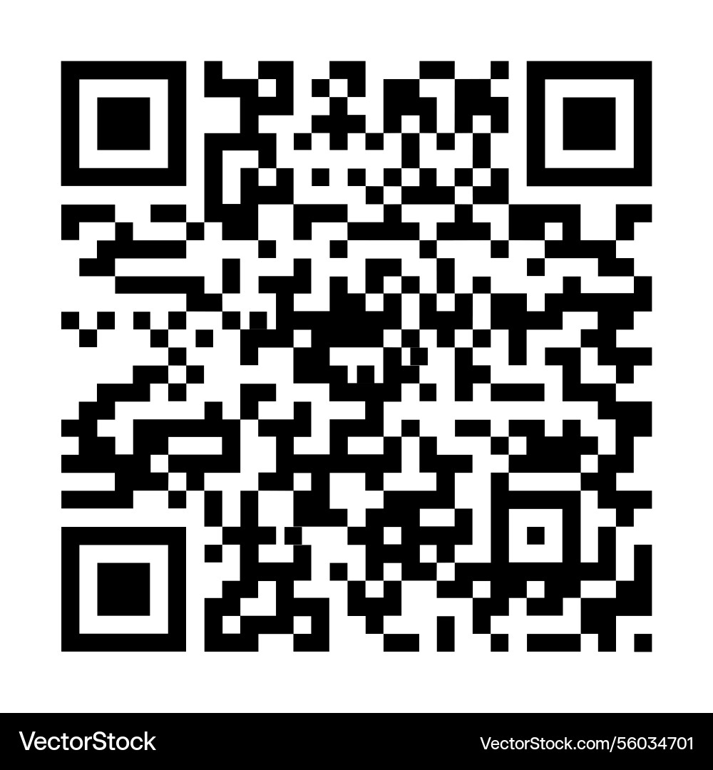 Qr code sample element for design vector image