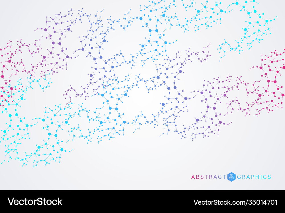 Structure molecule and communication dna atom Structure molecule and communication dna atom vector image