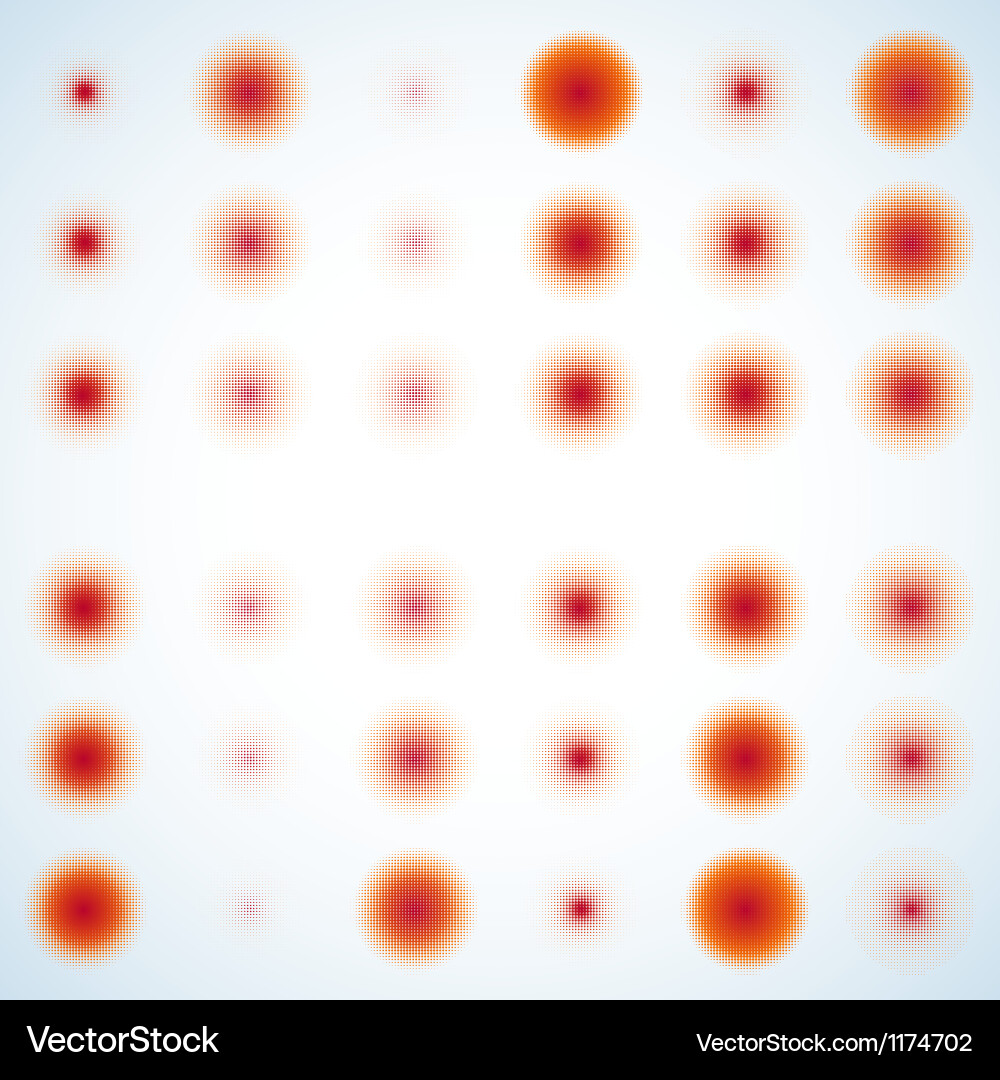 Abstract Halftone Circle Pattern vector image