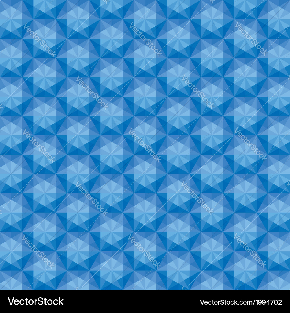 Blue Triangular Mosaic Pattern Vector Image