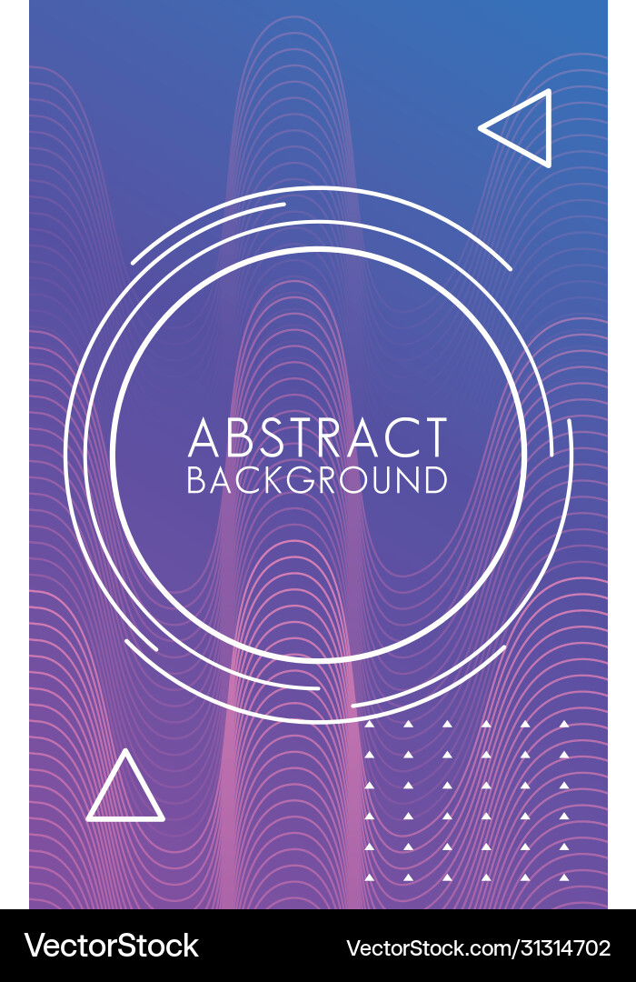 Circular frame in colorful abstract background vector image