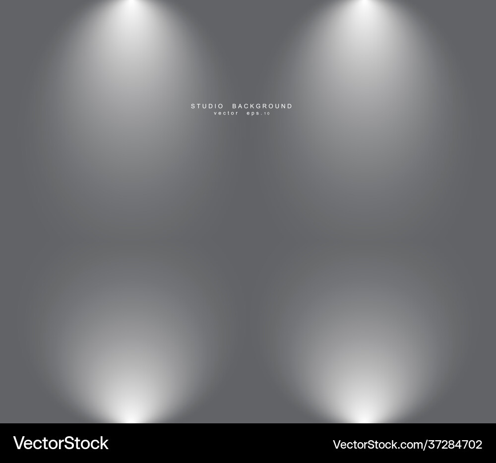 Grey Gradient Studio Backdrop Vector Image